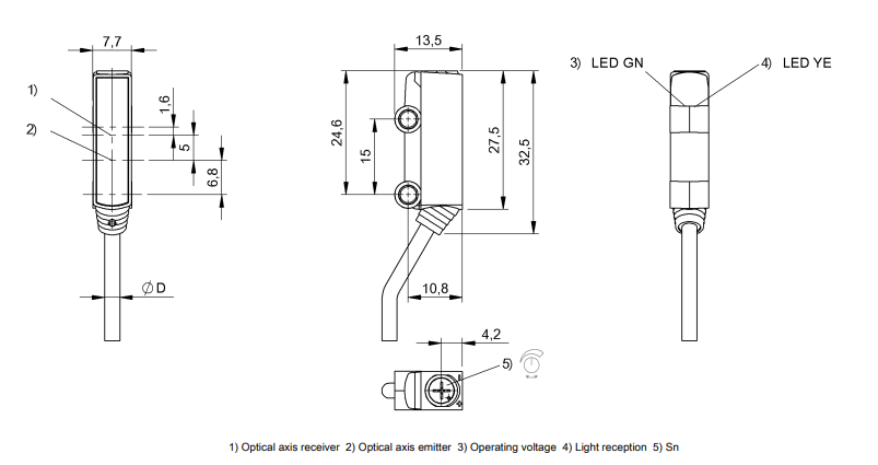Cam bien quang balluff bos022c