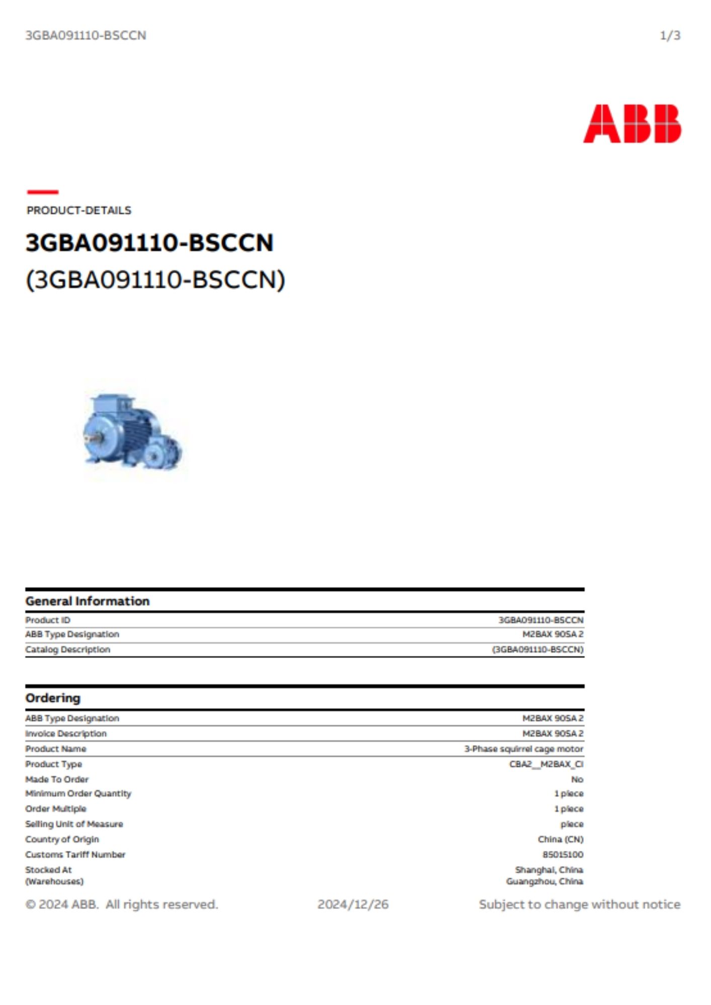 3gba091110 bsccn