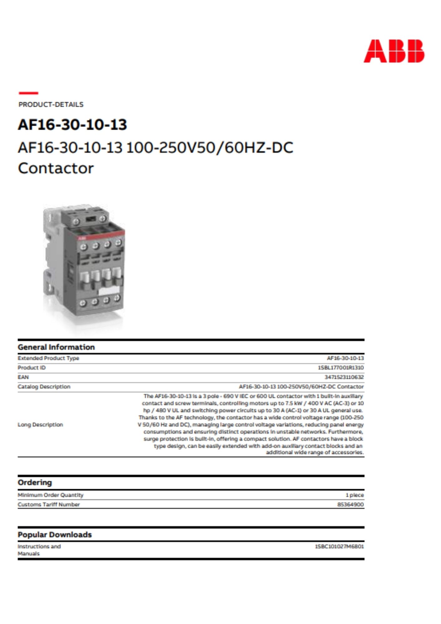 Abb af16 30 10 13